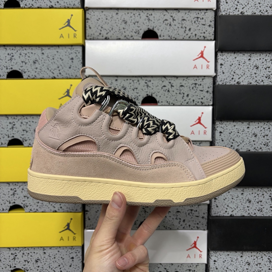 Lanvin Leather Curb Nude Pink Gum Sole DRAG‑A20 - Image 5