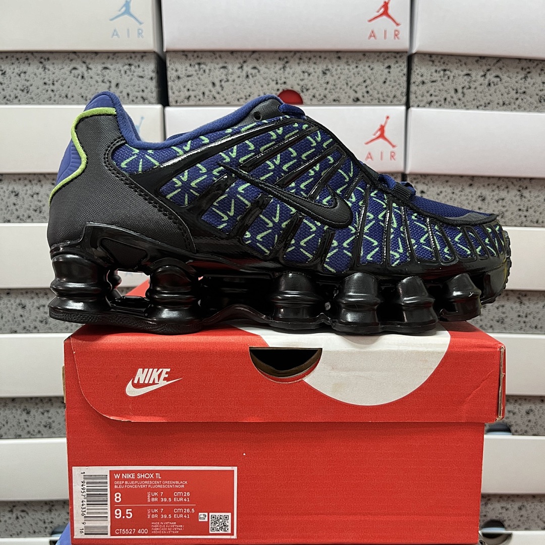 Nike Shox TL Mini Swoosh Obsidian Black Volt