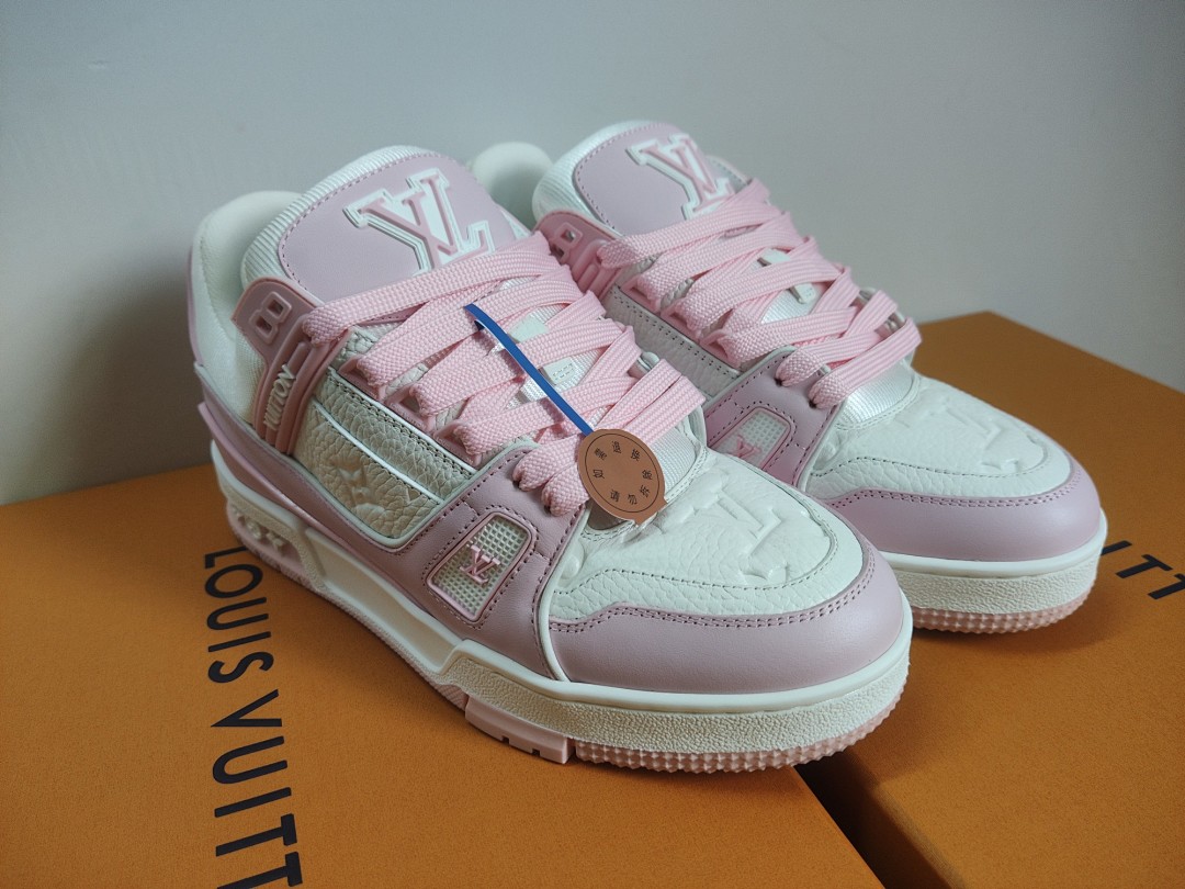 Louis Vuitton LV Trainer Pink Rose - Image 6