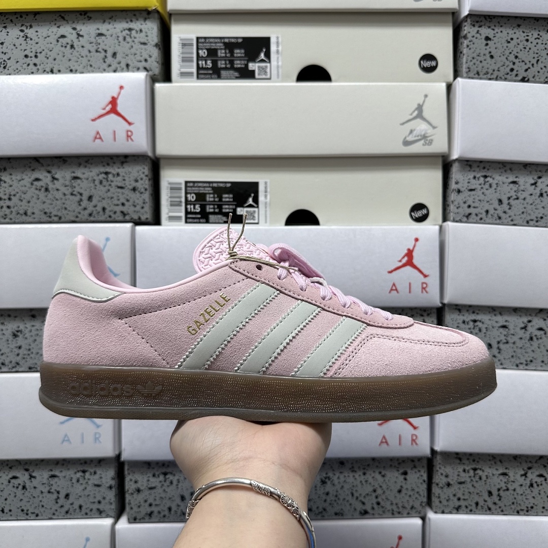 Adidas Gazelle Indoor Clear Pink Off White JI2716 - Image 4
