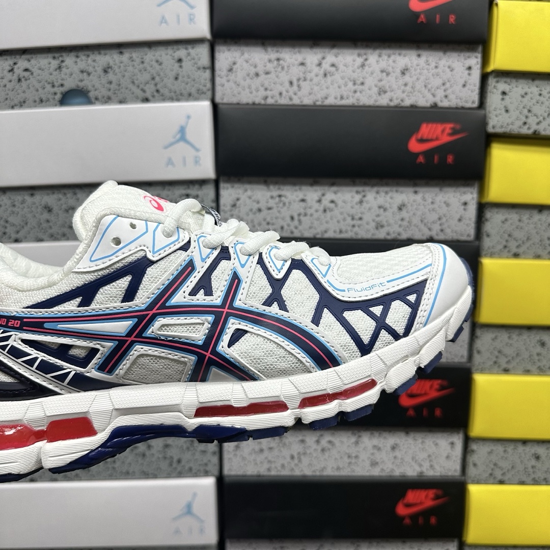 ASICS Gel-Kayano 20 (Cream Blue Red) - Image 5