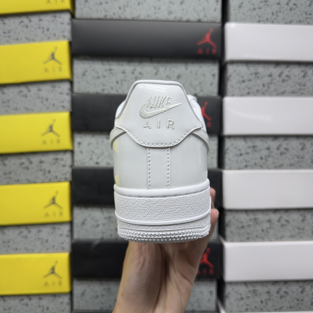 Nike Air Force 1 Low '07 Premium White Patent - Image 3