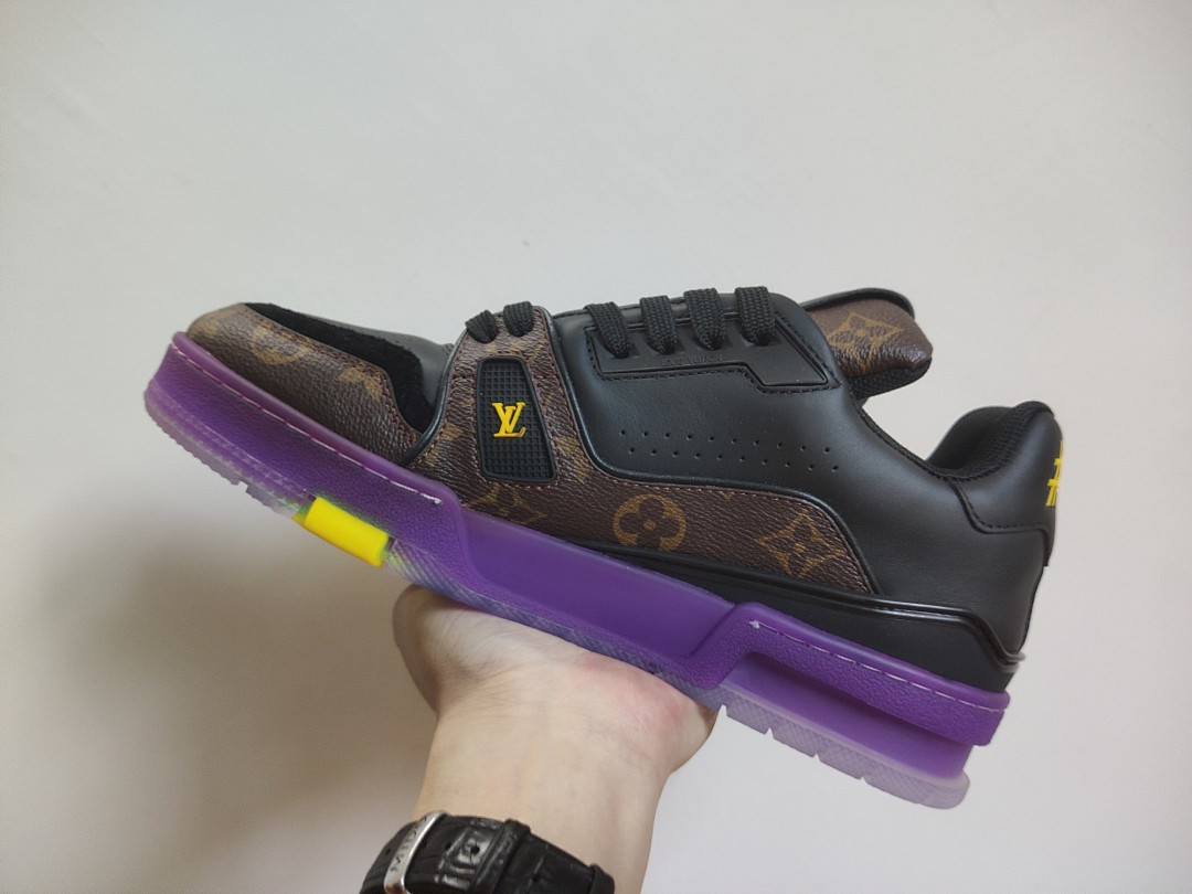 Louis Vuitton LV Trainer Monogram (Purple) - Image 3