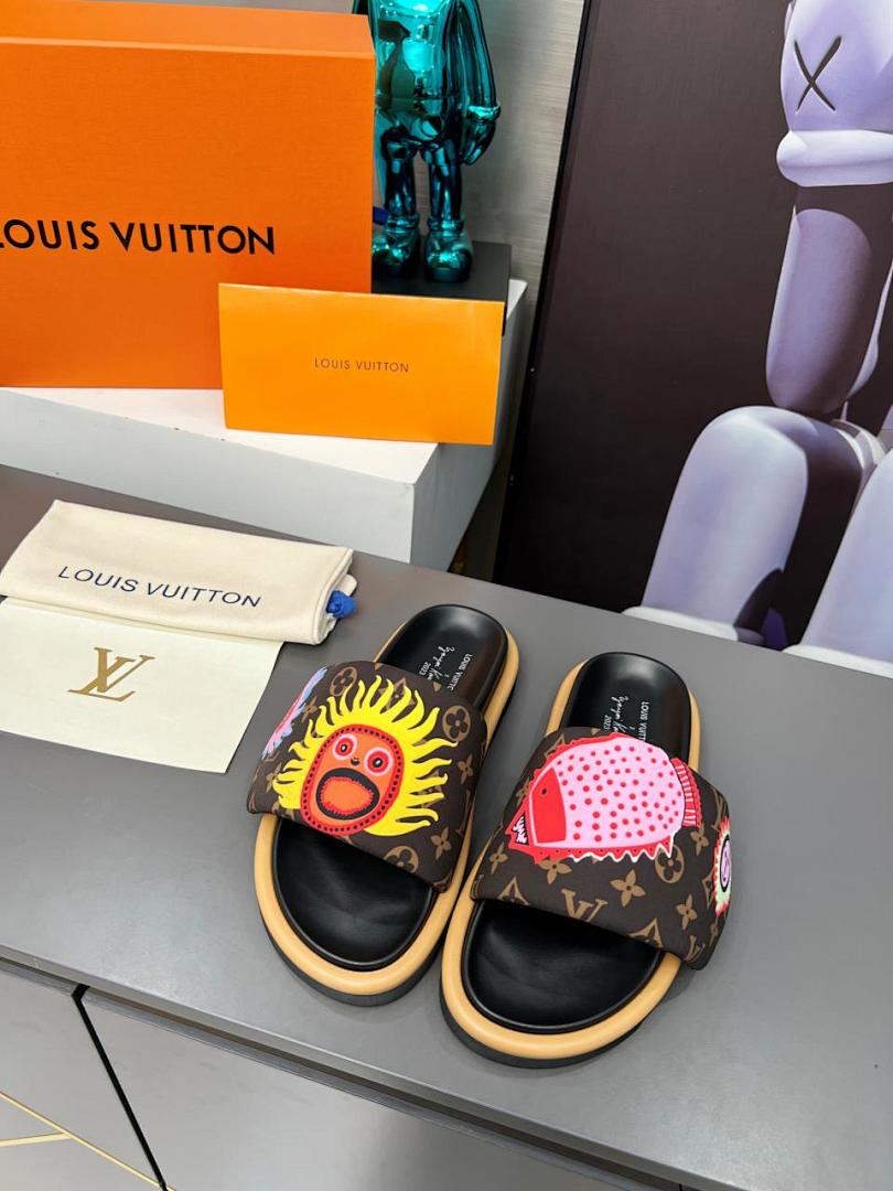 Louis Vuitton Velcro Slippers
