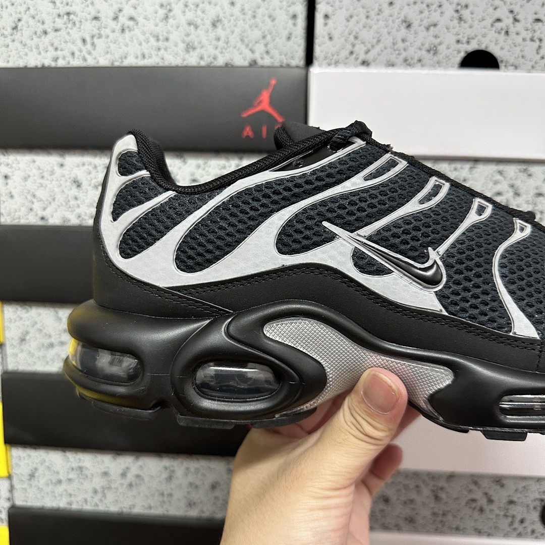 Nike Air Max Plus Premium Black Reflective (Silver) - Image 11