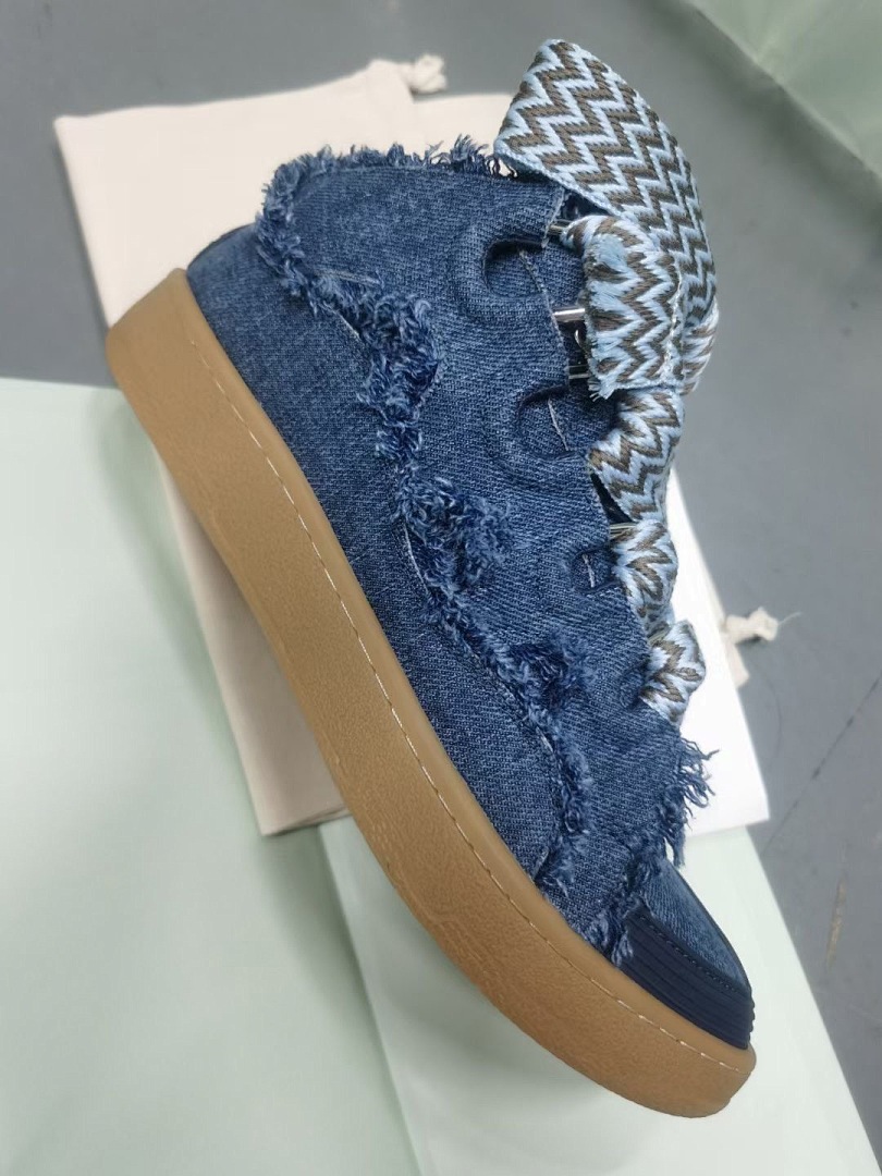 Lanvin FoShan Batch Lanvin Leather Curb Sneakers Three Generations - Image 5