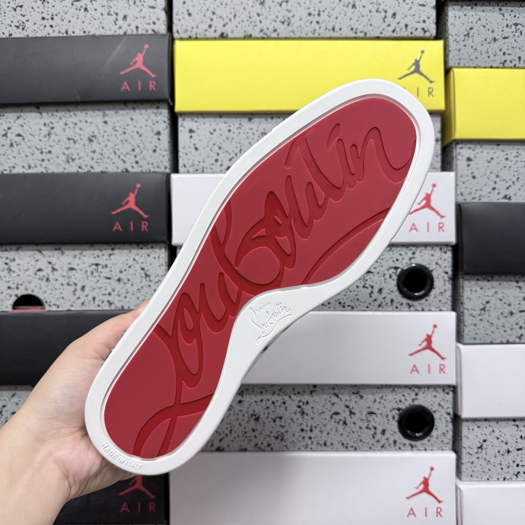 Christian Louboutin CL White Surface Stud - Image 6