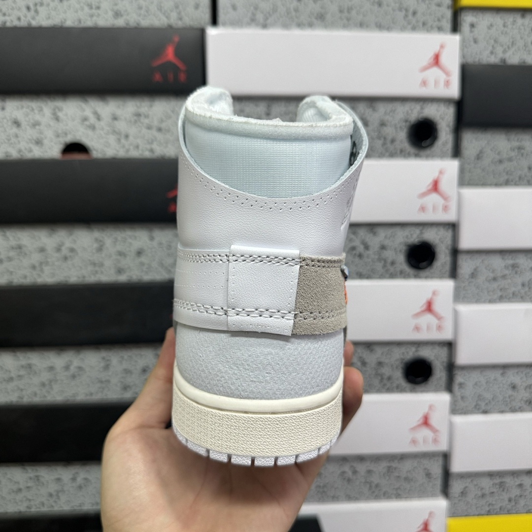 Nike Jordan 1 Retro High Virgil Abloh Archive Alaska 1Ow (White) - Image 6