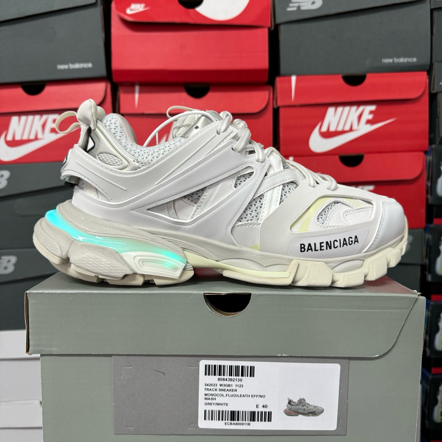 Balenciaga Track Grey White LED - Image 11