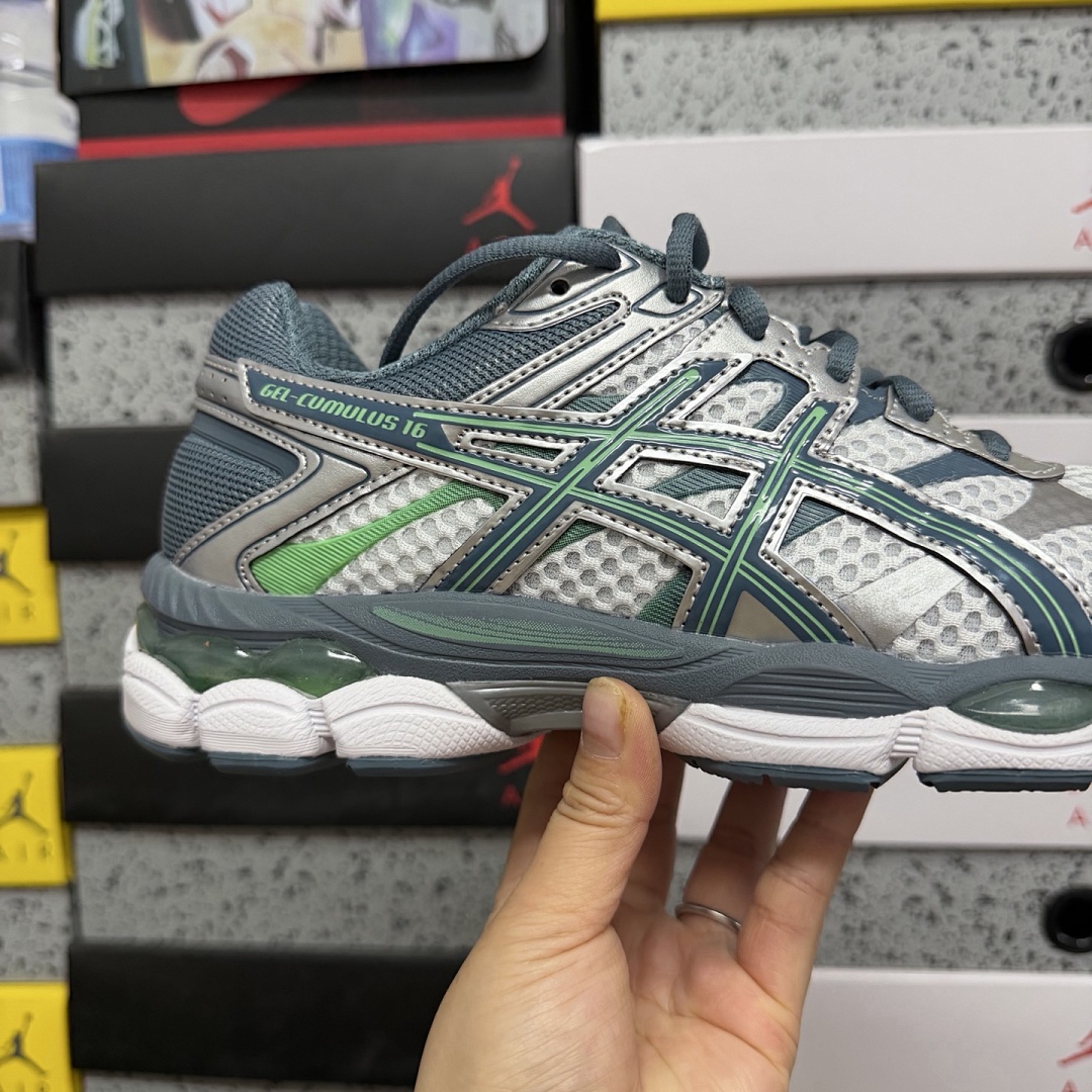 ASICS Gel-Cumulus 16 White Ironclad - Image 2