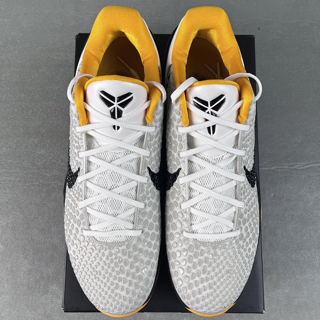 Nike Kobe 6 Protro Playoff Pack White Del Sol Playoffs (Black Yellow) - Image 3