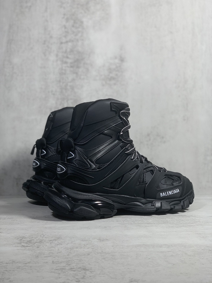 Balenciaga Track High Top Leather (Black) - Image 3