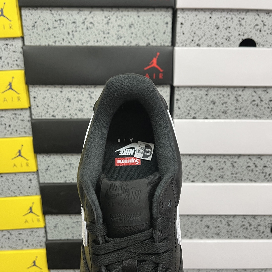 Nike Air Force 1 Low Supreme Black White Sup - Image 6
