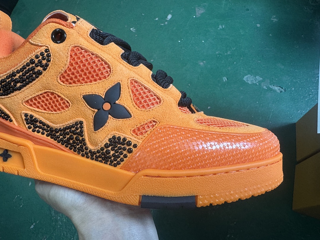 Louis Vuitton LV Skate Orange Sneakers SK - Image 6
