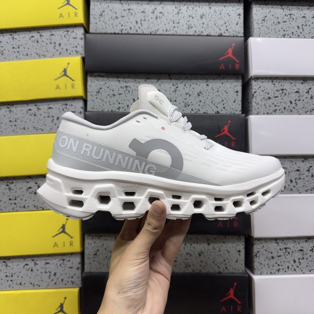 On Running Running Cloudmonster 3 White Wolf - Image 6