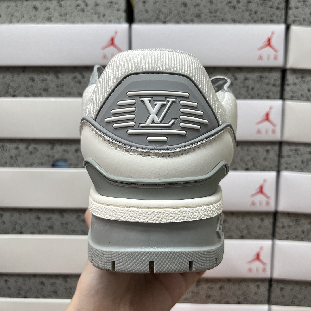 Louis Vuitton Trainer Maxi (White Grey) - Image 8