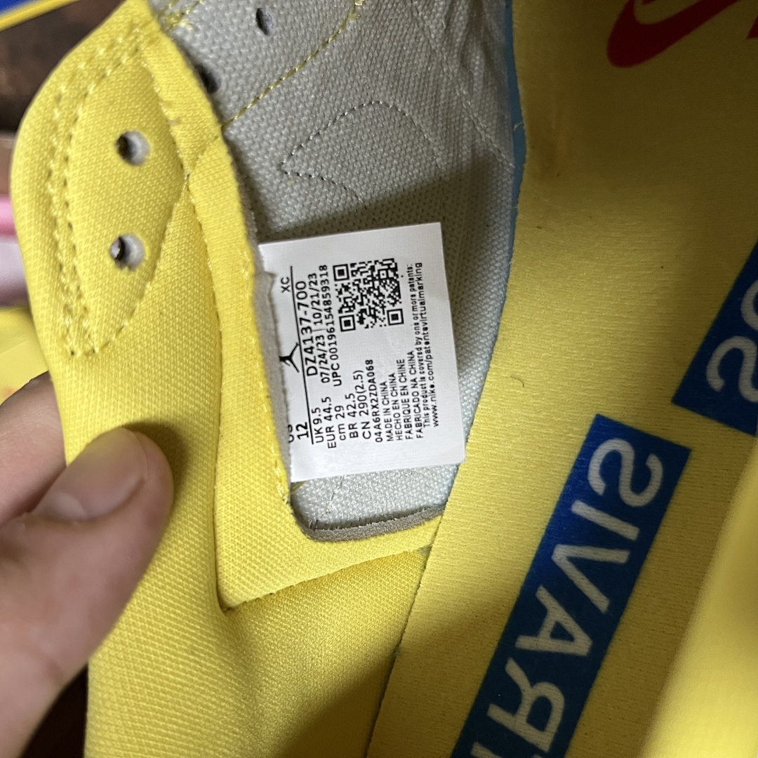 Nike Jordan 1 Retro Low OG SP Travis Scott Canary - Image 8