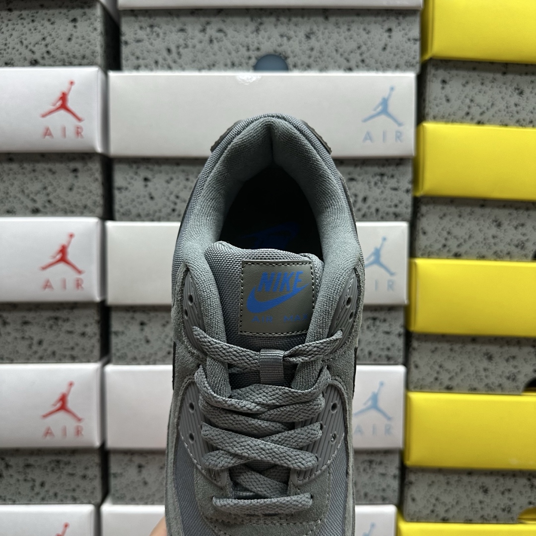 Nike Air Max 90 Smoke Grey Light Photo (Blue) - Image 7