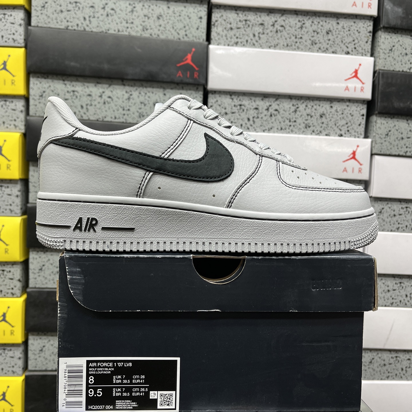 Nike Air Force 1 Low '07 LV8 Wolf (Grey Black) - Image 11