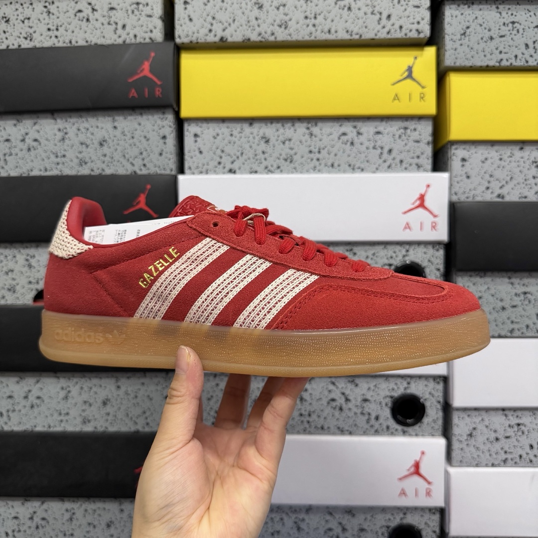 Adidas Gazelle Indoor Better Scarlet Wonder White Gum JI2756 - Image 3