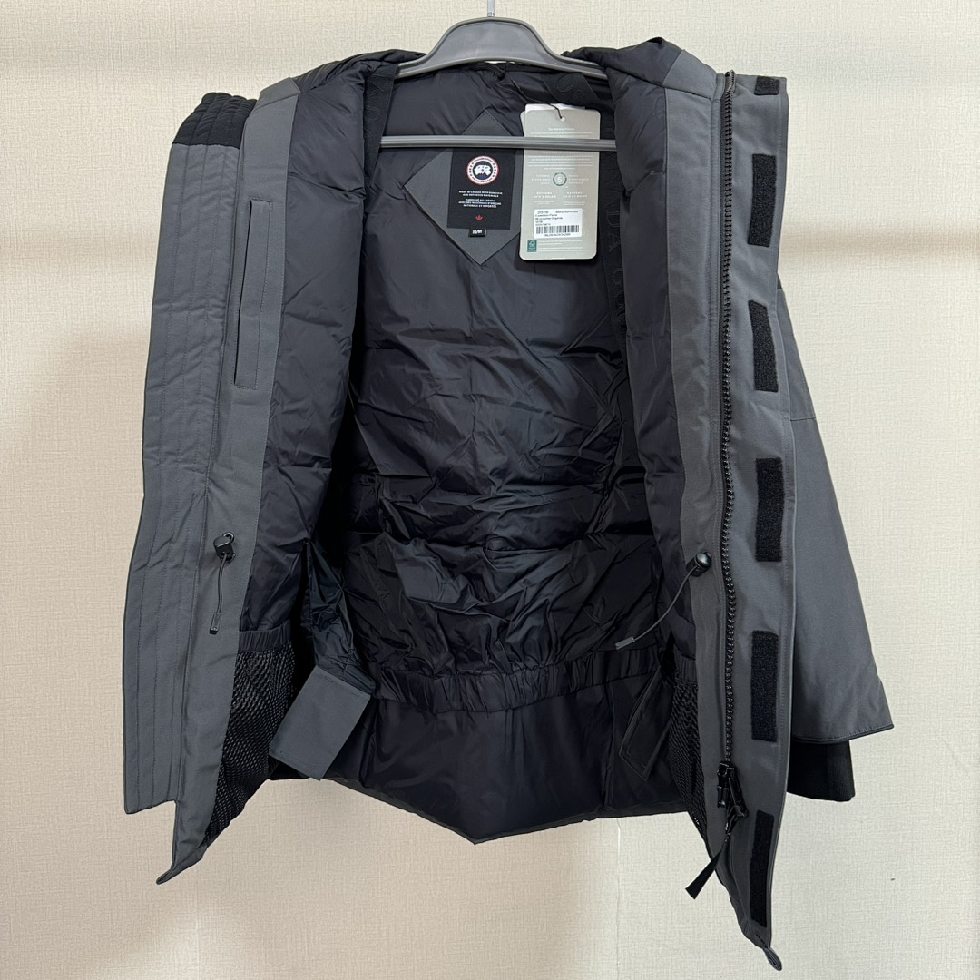 Canada Goose Parka 65 Ink Grey 5 - Image 6