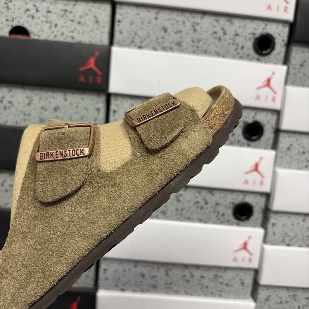 Birkenstock Birken Arizona Birkibuc 1009527 (Light Green) - Image 4