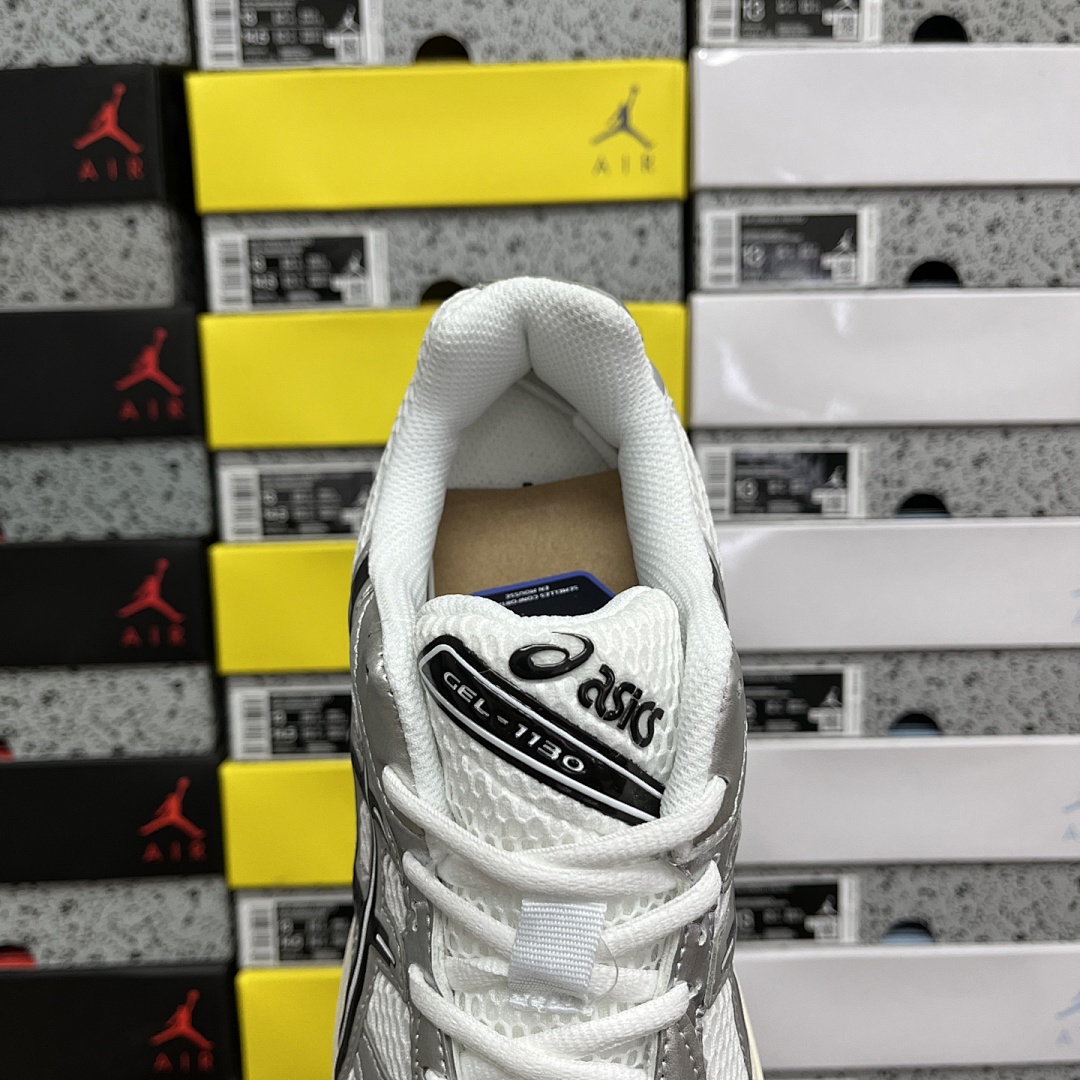ASICS Gel 1130 White / (Silver Black) - Image 3