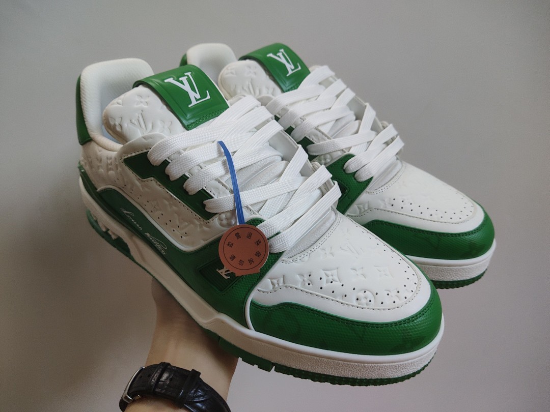 Louis Vuitton LV Trainer #54 Signature (Green White) - Image 9