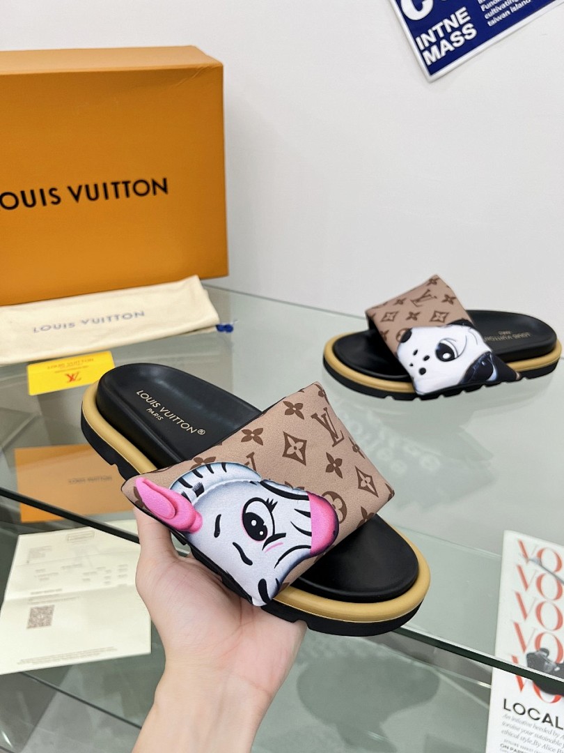 Louis Vuitton Velcro Slippers - Image 5