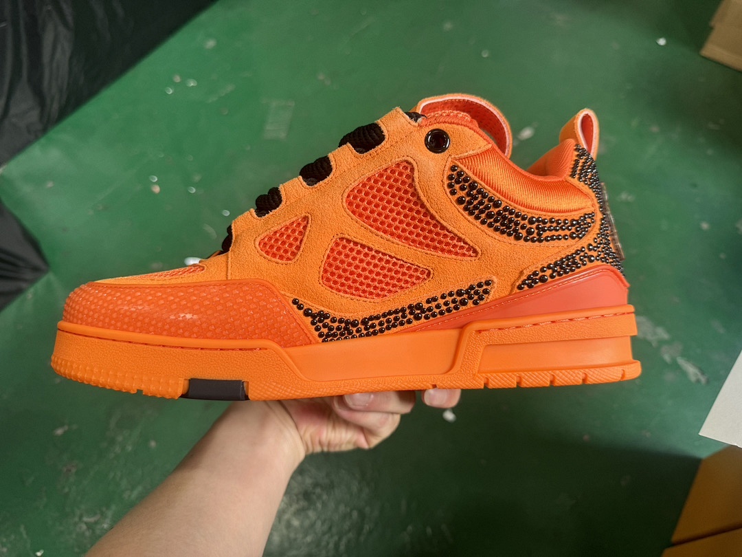Louis Vuitton LV Skate Orange Sneakers SK - Image 2