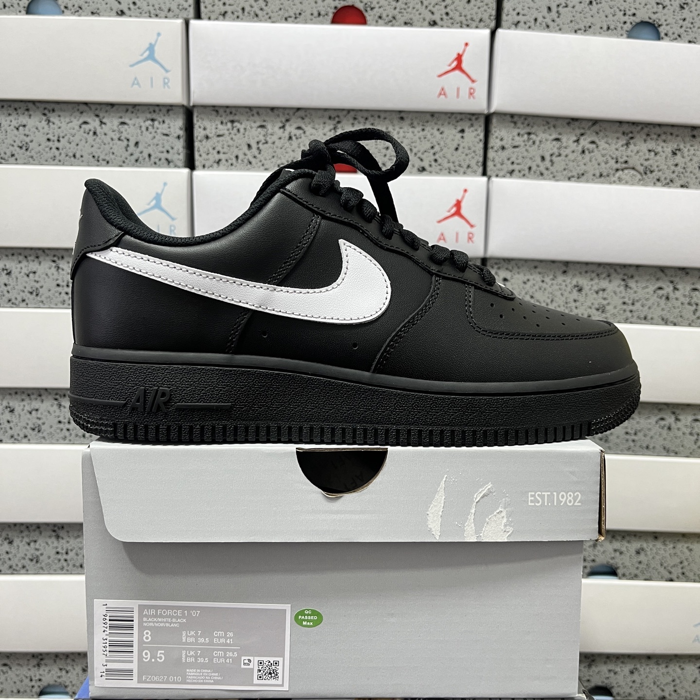Nike Air Force 1 Low '07 (Black White) - Image 10