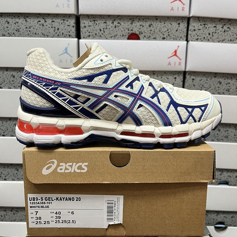 ASICS Gel-Kayano 20 (Cream Blue Red)