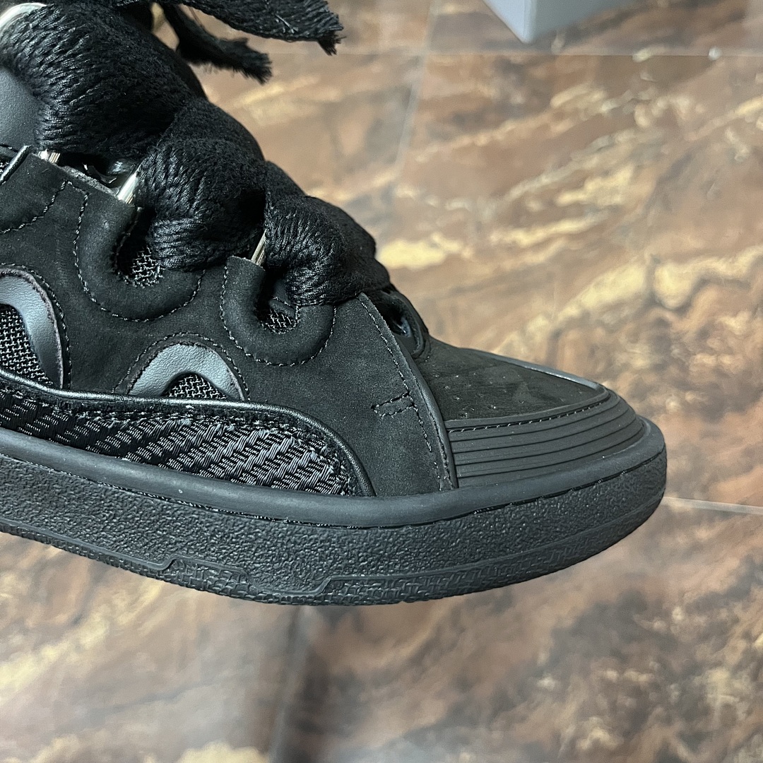 Lanvin Leather Curb (Triple Black) - Image 14