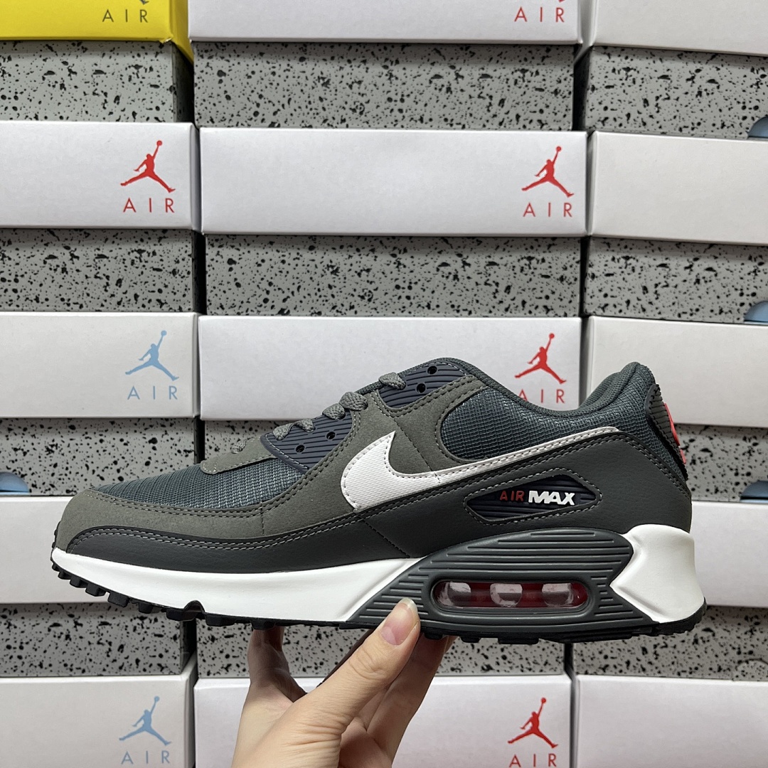 Nike Air Max 90 Iron Grey University (Red) - Image 2