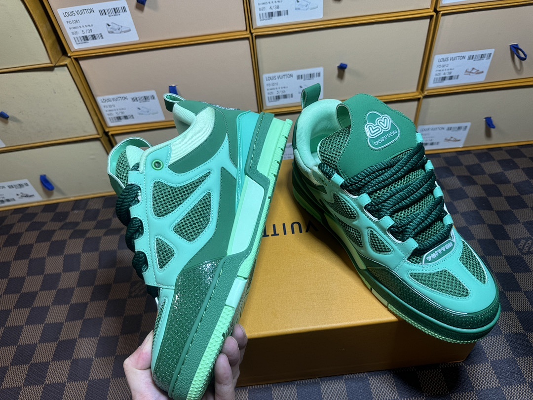 Louis Vuitton LV Skate Green Sports Shoes - Image 5