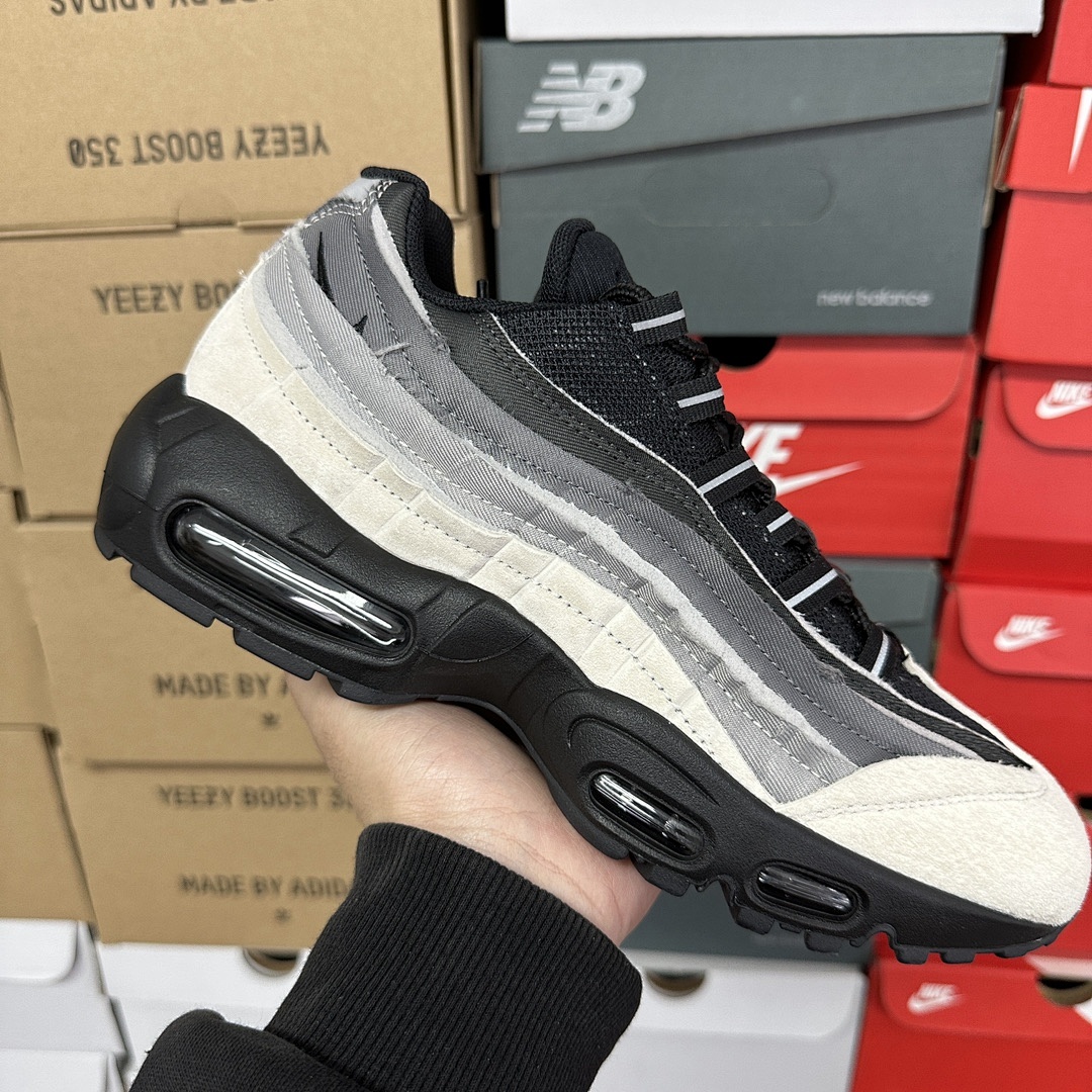 Nike Air Max 95 Comme Des Garcons Black Grey CU8406-101 CDG - Image 16