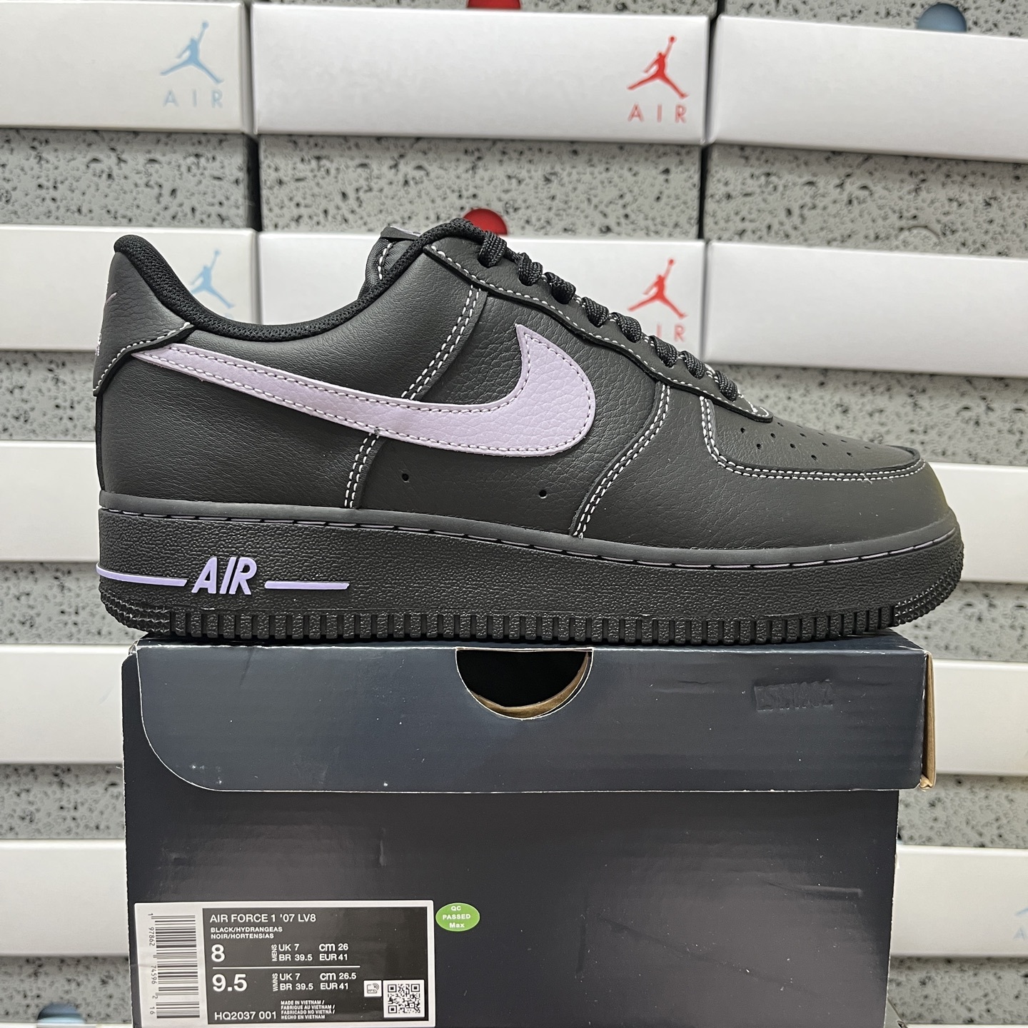 Nike Air Force 1 Low '07 LV8 Hydrangeas (Black) - Image 10