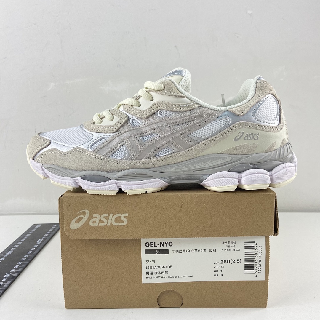 ASICS Gel-NYC White Oyster Grey NYC - Image 4