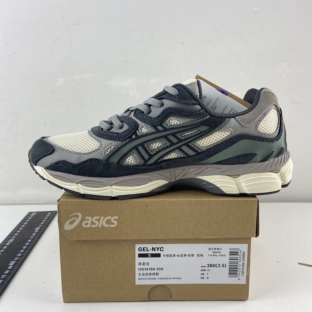 ASICS Gel-NYC Oatmeal Obsidian Grey NYC - Image 5