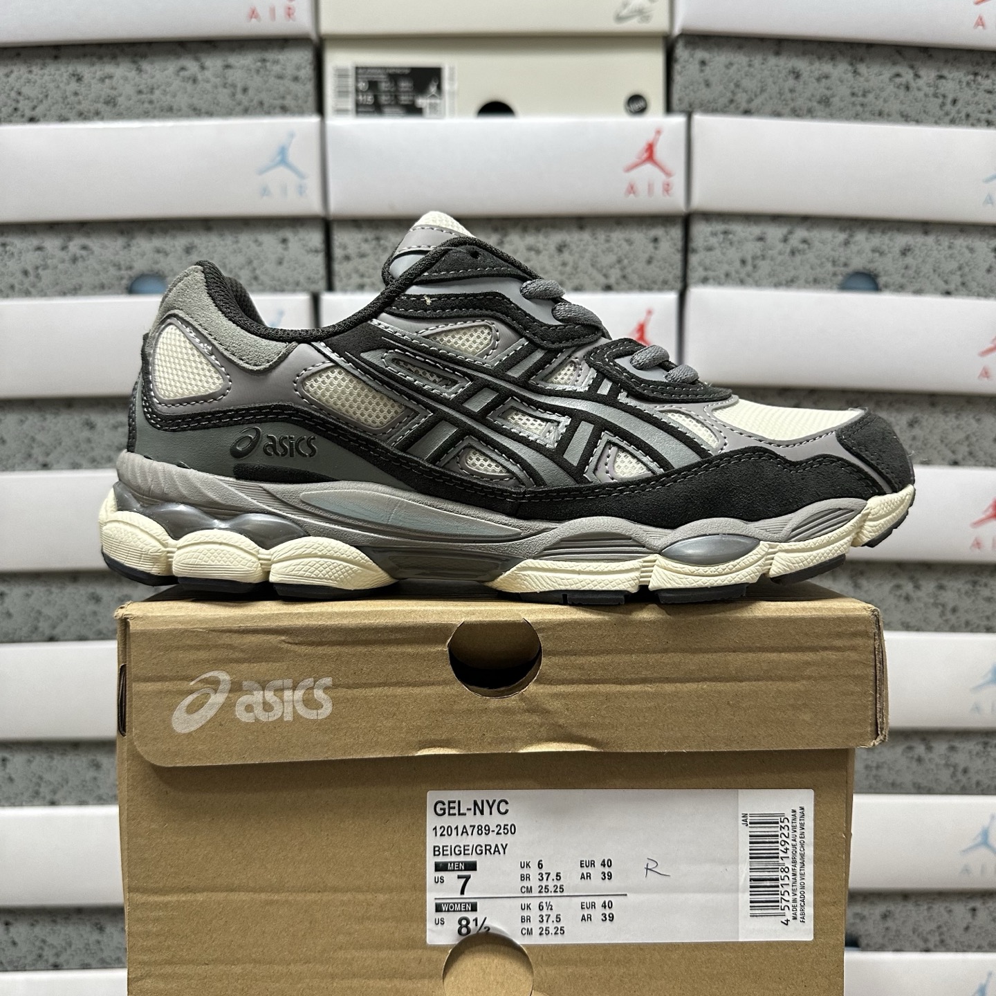 ASICS Gel-NYC Oatmeal Obsidian Grey 1201A789-250 - Image 11