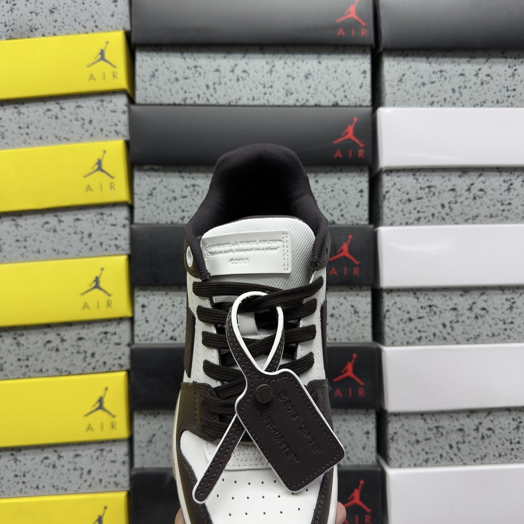 Off-White Out Of Office OOO Low Tops (Chocolate White) - Image 6