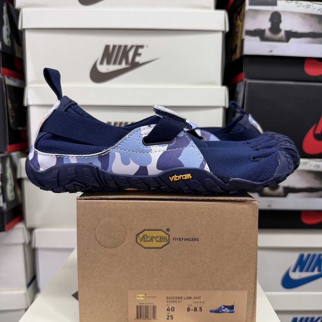 Suicoke Finger Chukka Boot S20MLC1 Blue Camo Velcro Strap
