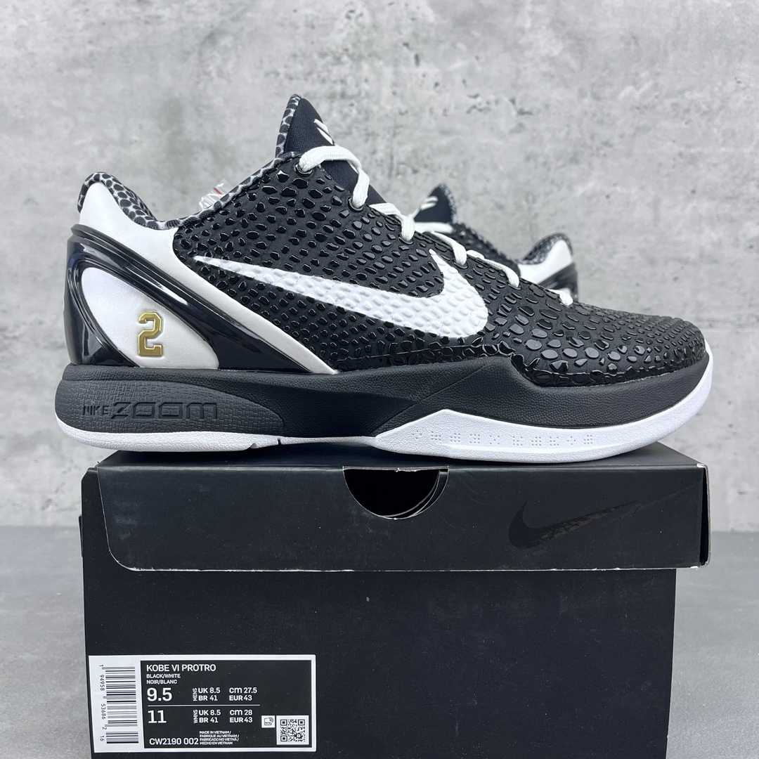 Nike Kobe 6 Protro Mambacita Sweet 16 ZK6 Black White Angel GiGi - Image 10