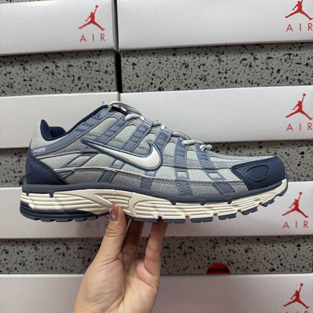 Nike P-6000 SE Worn Blue Denim - Image 8