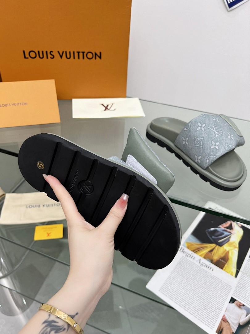 Louis Vuitton Velcro Slippers - Image 7