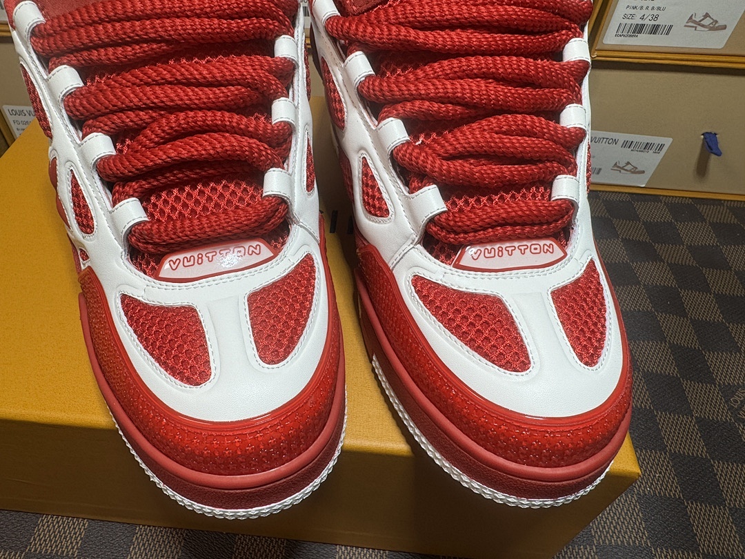 Louis Vuitton LV Skate Red Sports Shoes - Image 4