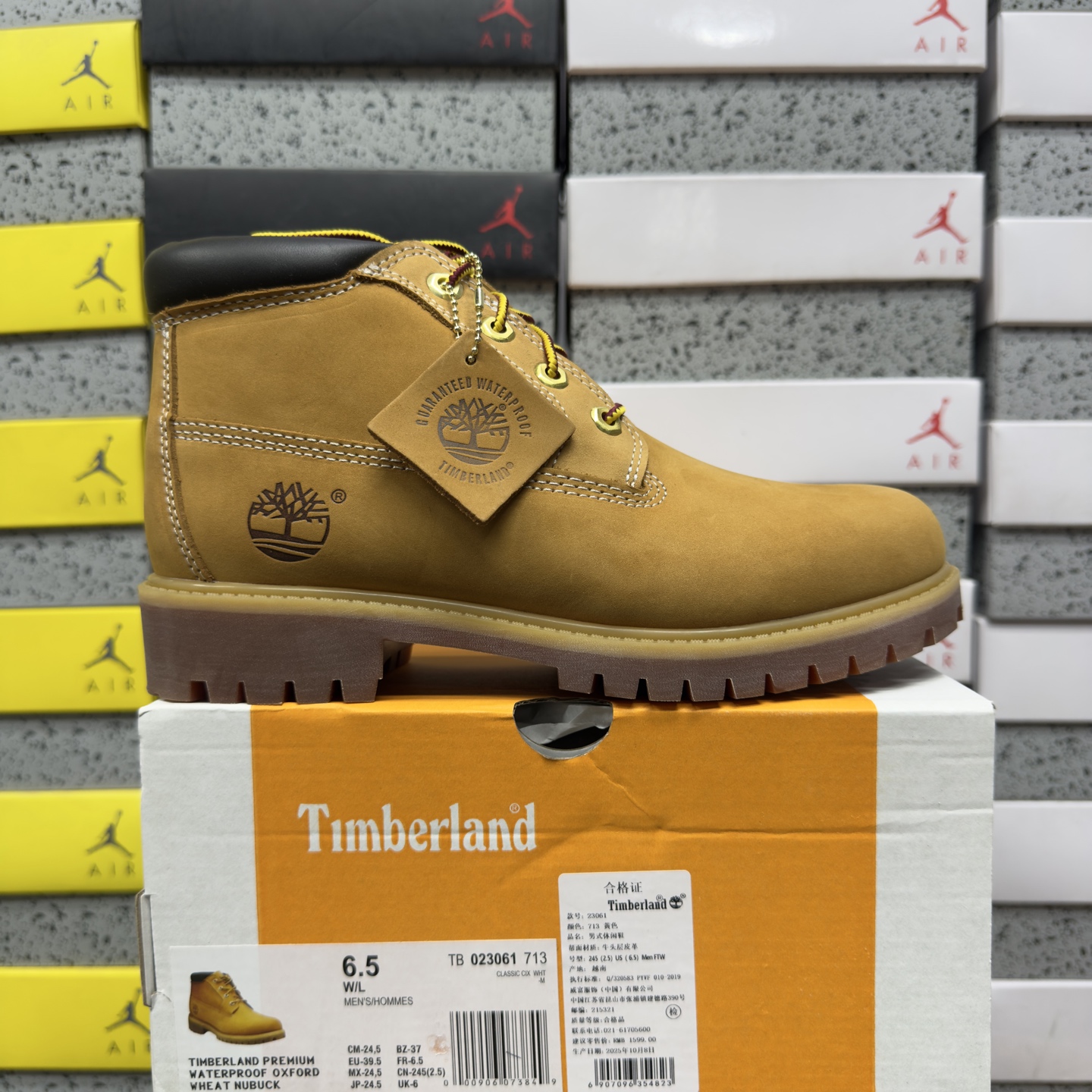 Timberland 6" Premium Waterproof Boot TB-023061-713 Small Wheat Mid Collar 35.5-44 - Image 10