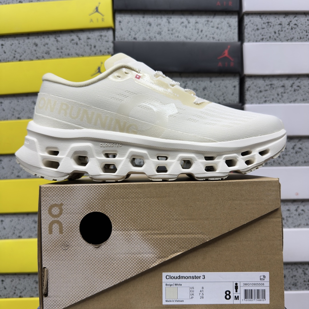 On Running Running Cloudmonster 3 LN1 Ivory Ray