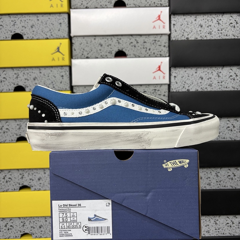 Vans LX Old Skool 36 Pearlized Pack Black Navy VN000E8VYA6 Bead Stud