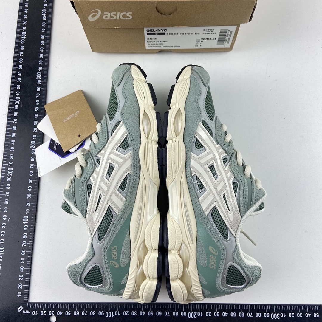 ASICS Gel-NYC Ivy Smoke Grey NYC (Light Green Cream) - Image 9
